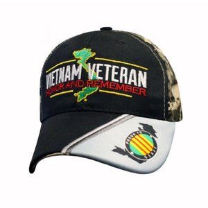 Vietnam Veteran Honor And Remember Digi Camo Cap Hat- NEW FAST SHIP
